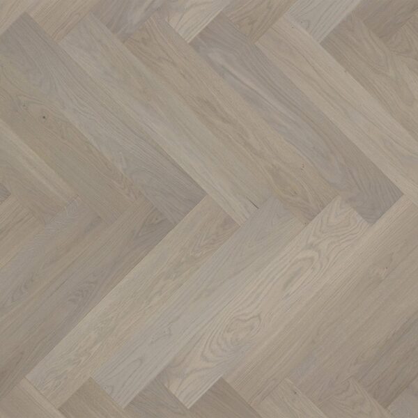 Grey Mist Oak - Manor Herringbone Parquet 14mm Matt UV lacquer Engineered Real Wood Flooring (108537) - Image 2