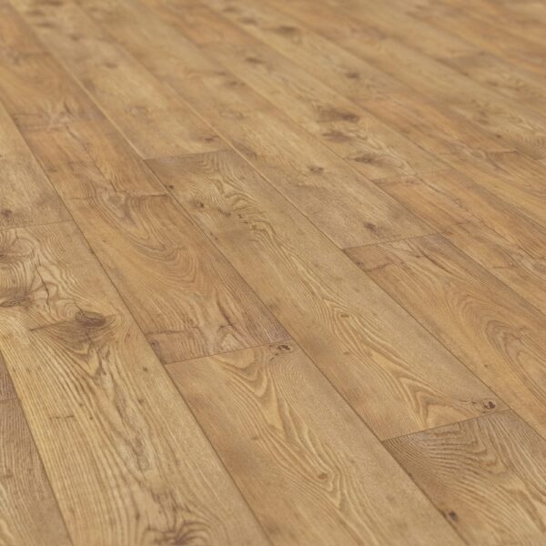 Tawny Chestnut - Atlantic 10mm Handscraped Moisture Resistant Laminate Flooring (122438) - Image 2